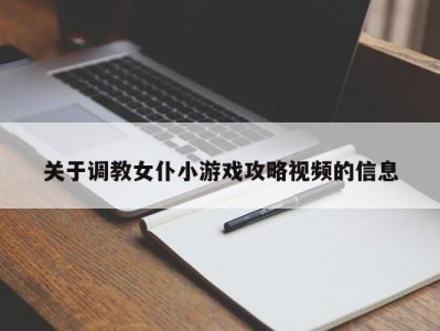 关于调教女仆小游戏攻略视频的信息
