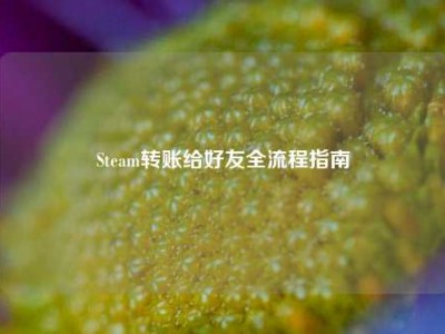 Steam转账给好友全流程指南