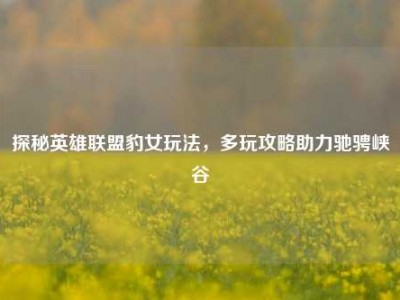 探秘英雄联盟豹女玩法，多玩攻略助力驰骋峡谷