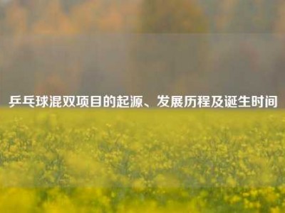 乒乓球混双项目的起源、发展历程及诞生时间