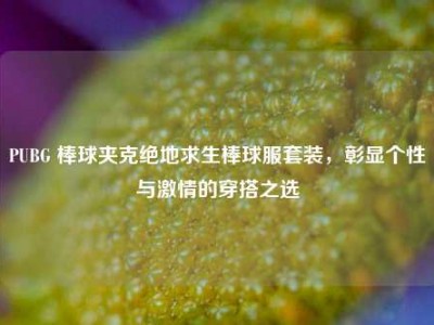 PUBG 棒球夹克绝地求生棒球服套装，彰显个性与     的穿搭之选