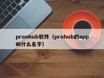 pronhub软件（prohub的app叫什么名字）