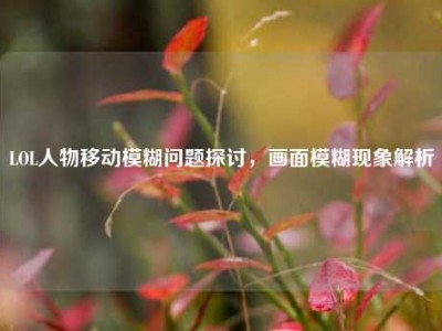 LOL人物移动模糊问题探讨，画面模糊现象解析